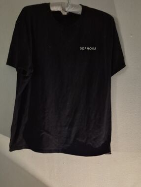Sephora Black Short Sleeve Logo Tee
